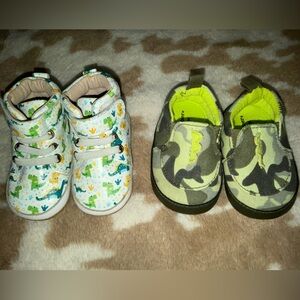 Baby Boy Shoes Bundle 3-6M - Monkey Feet & Gerber Dino